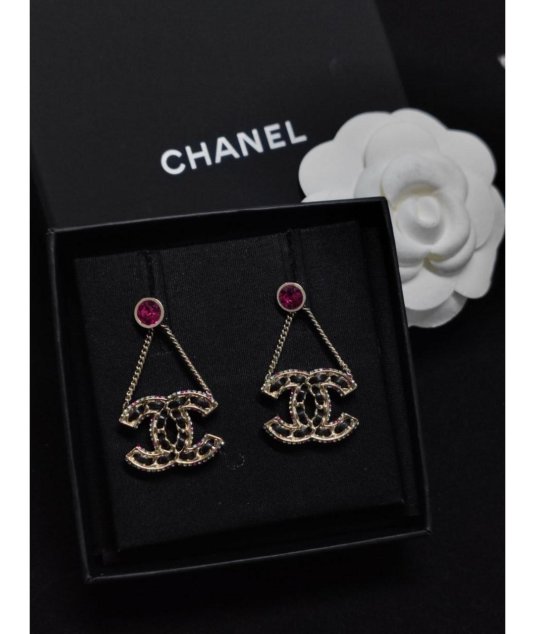 CHANEL Золотые серьги, фото 7