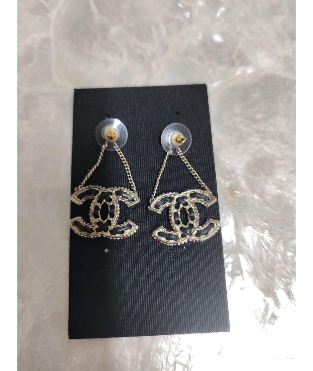 CHANEL Золотые серьги, фото 6