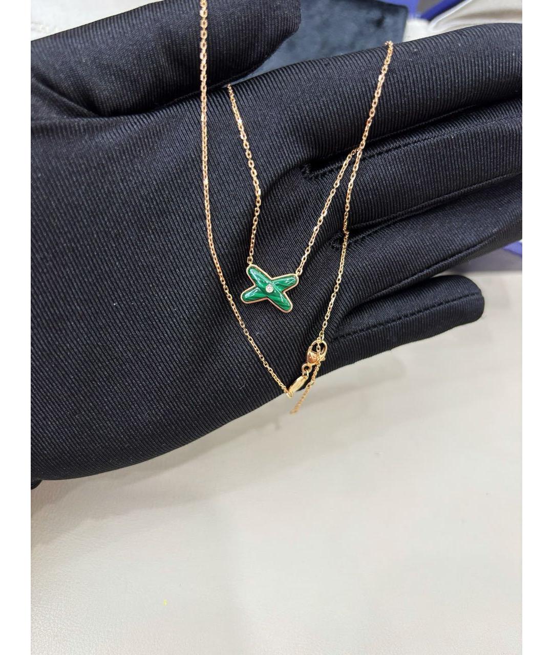 CHAUMET Зеленое колье из розового золота, фото 5