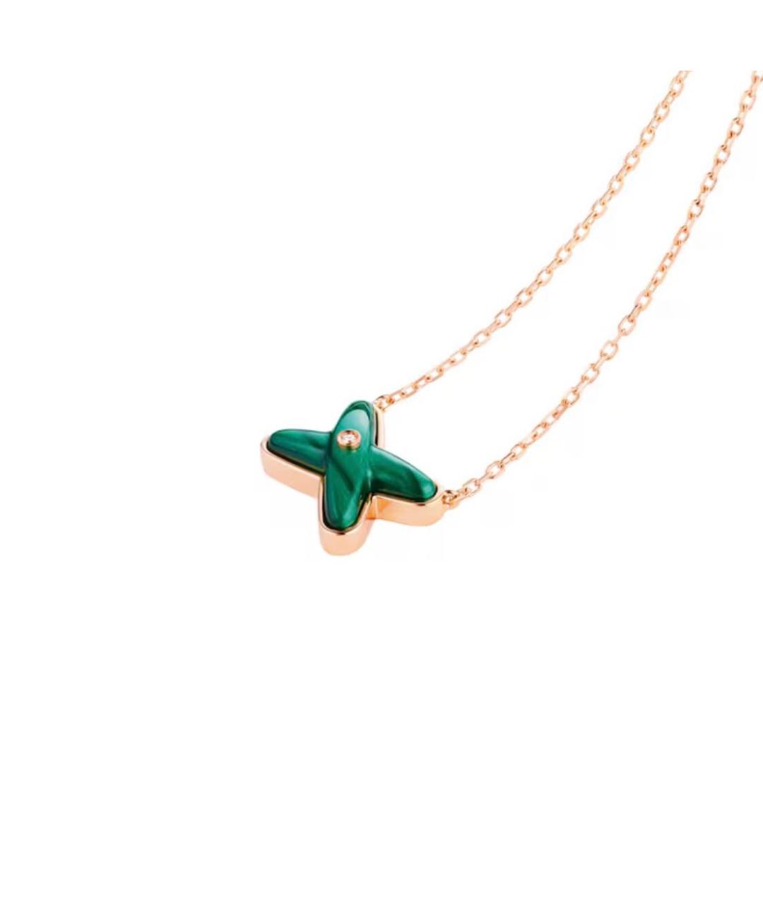 CHAUMET Зеленое колье из розового золота, фото 2