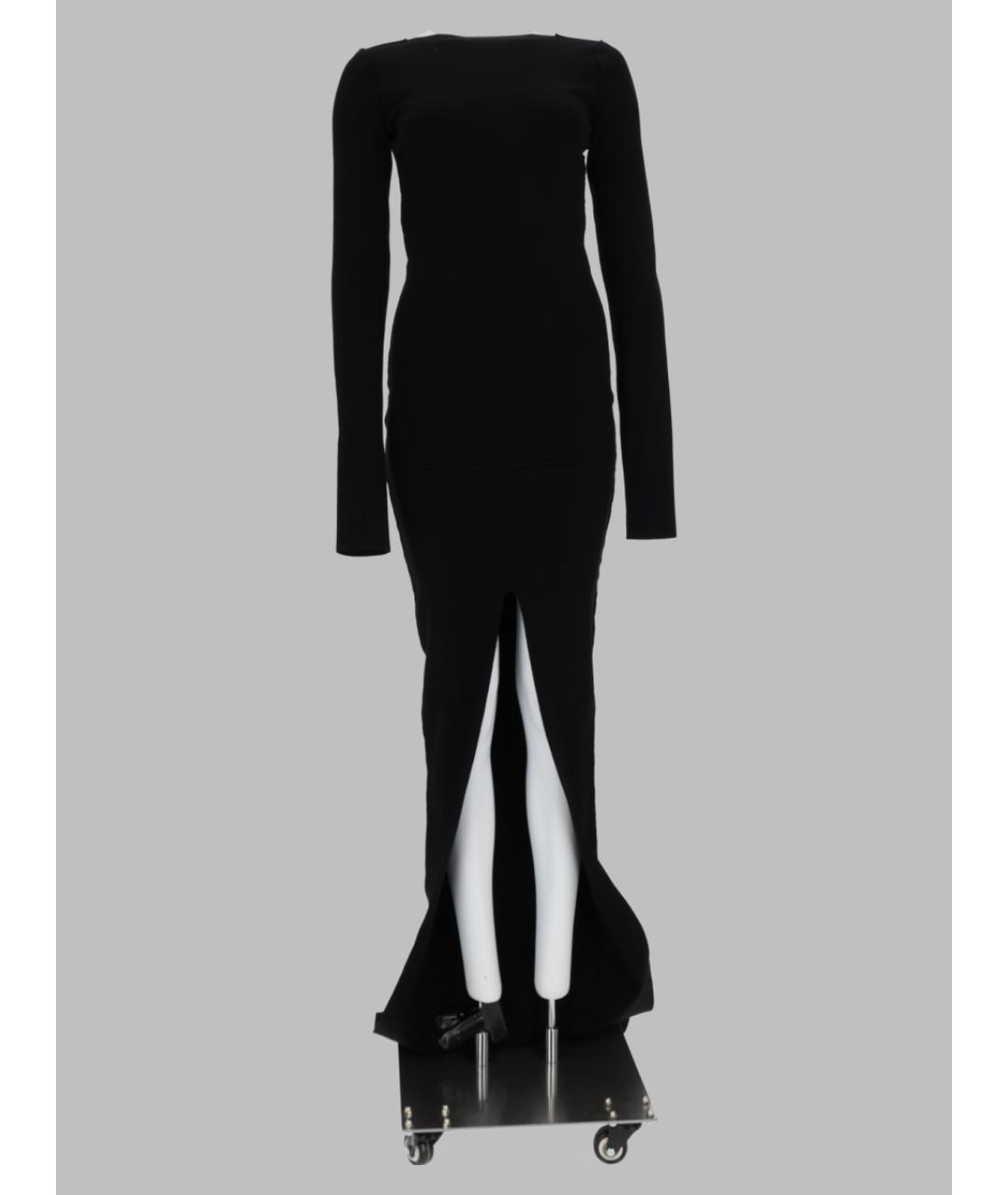 RICK OWENS Черное вискозное вечернее платье, фото 2