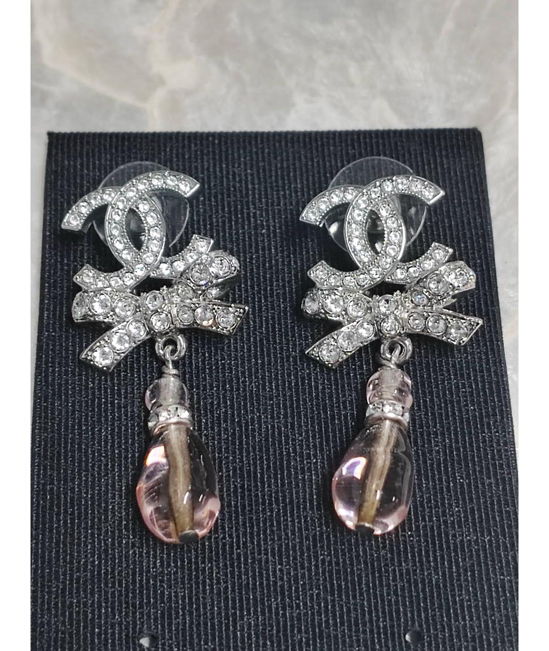 CHANEL Серебряные серьги, фото 4