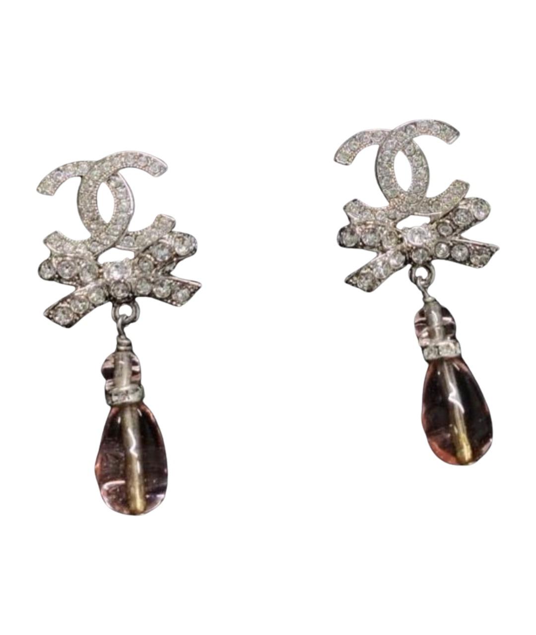 CHANEL Серебряные серьги, фото 1