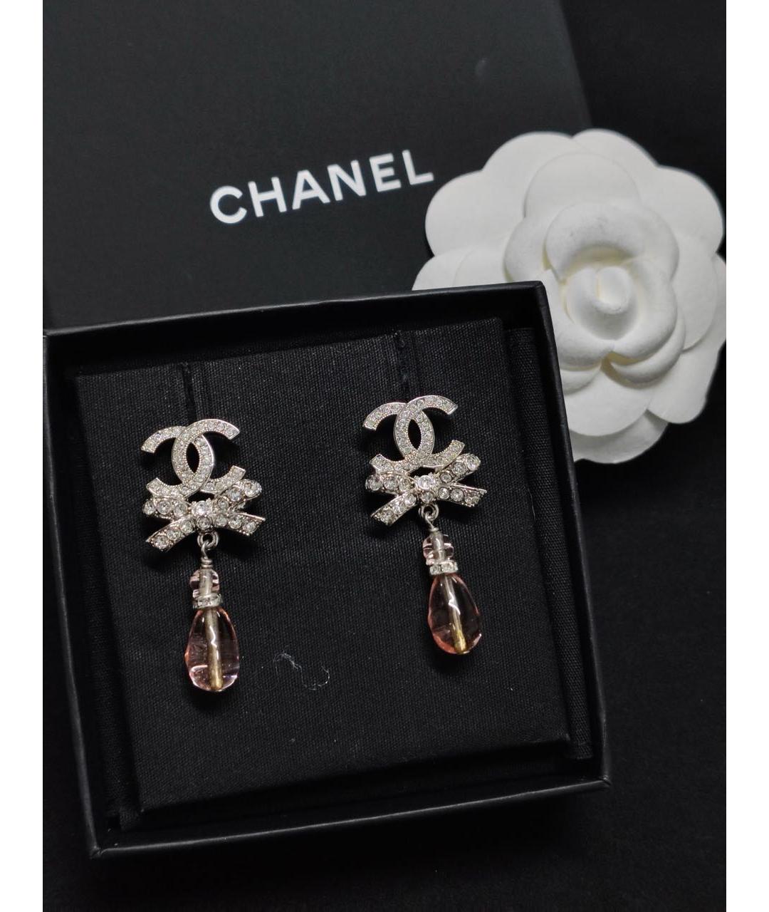 CHANEL Серебряные серьги, фото 7