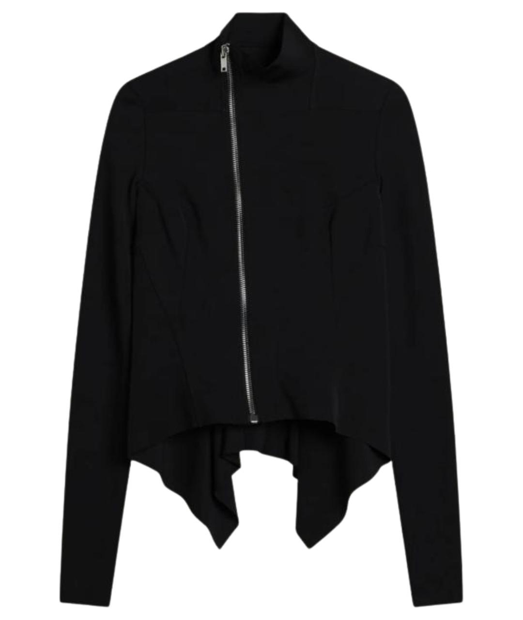 RICK OWENS Черная вискозная куртка, фото 1