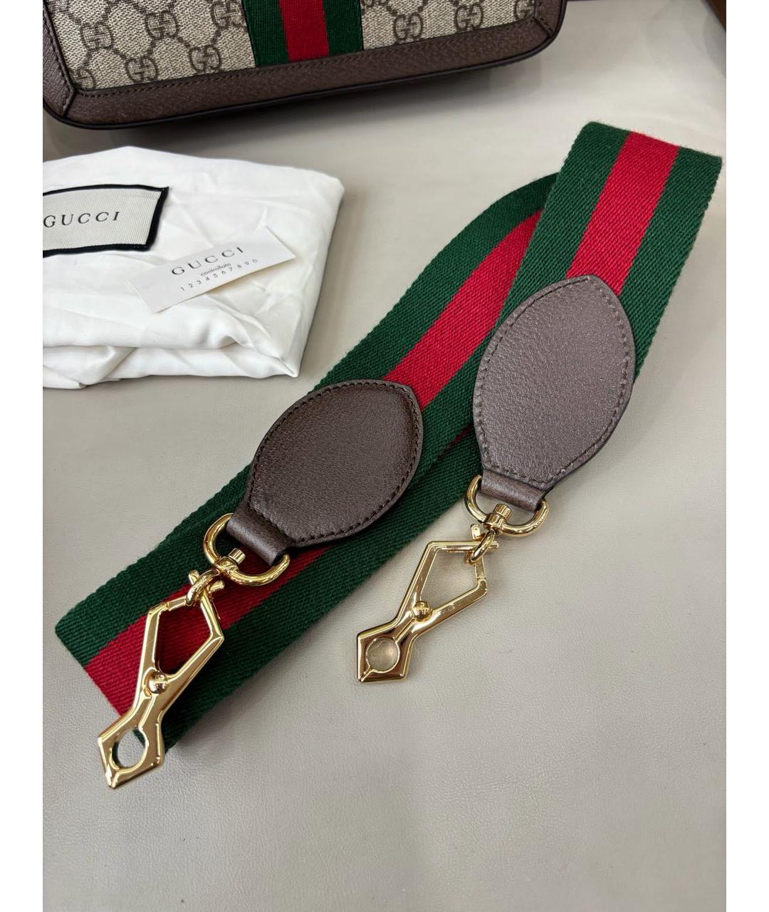 GUCCI Коричневая сумка через плечо, фото 7