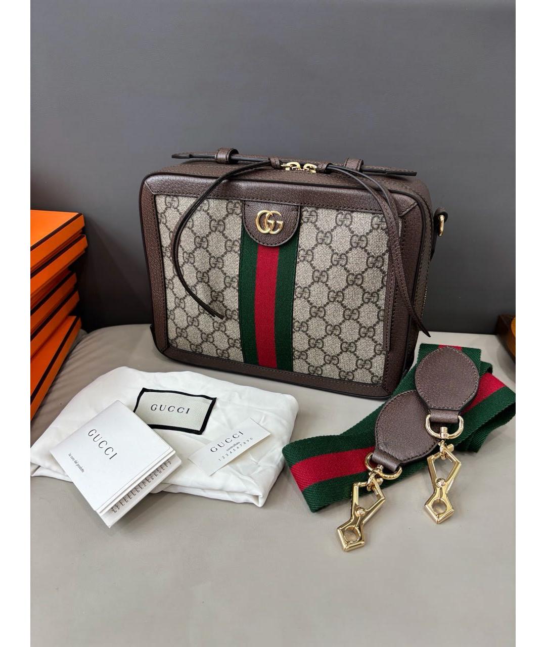GUCCI Коричневая сумка через плечо, фото 2