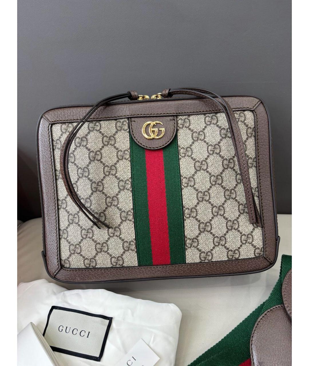 GUCCI Коричневая сумка через плечо, фото 9