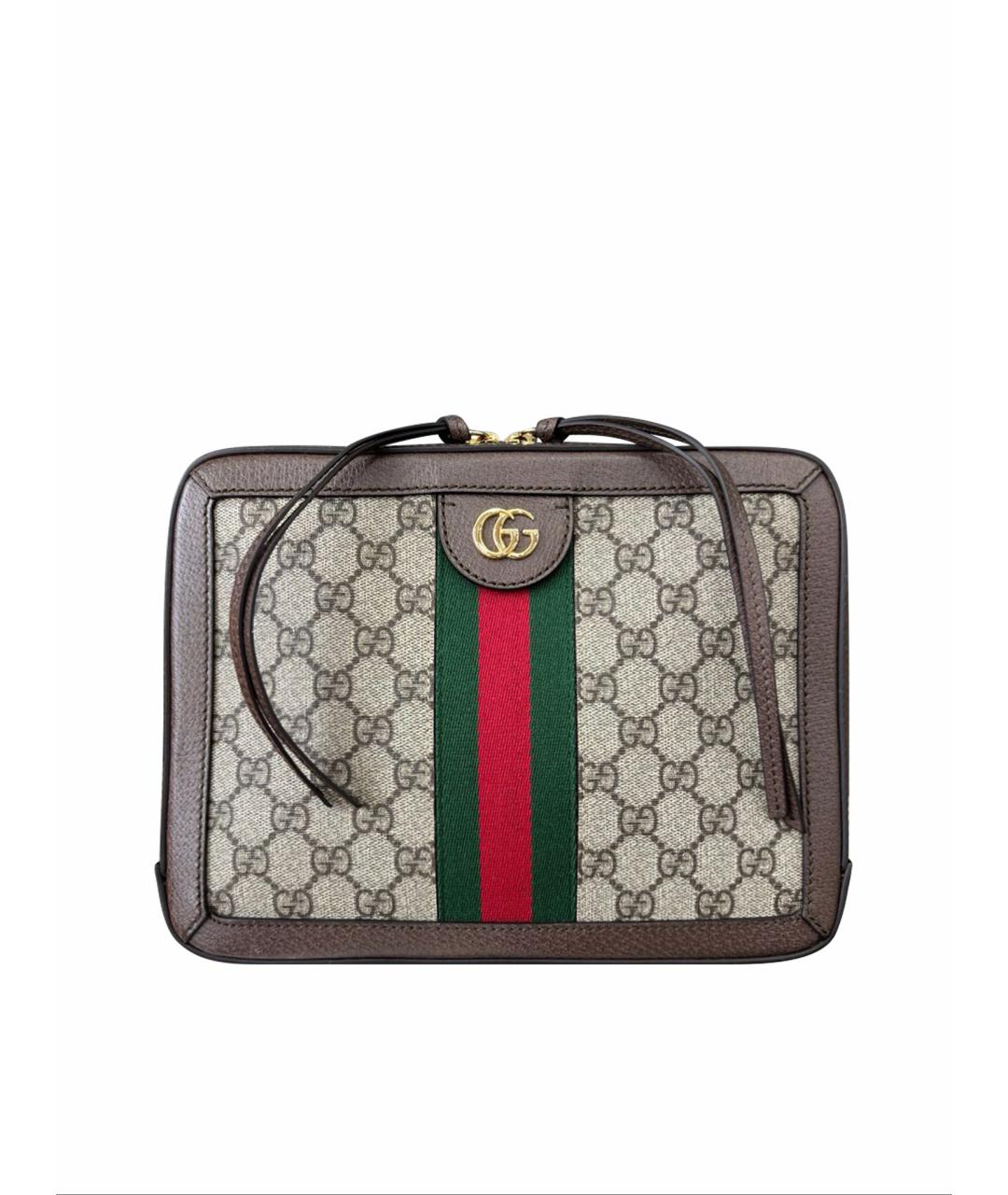 GUCCI Коричневая сумка через плечо, фото 1