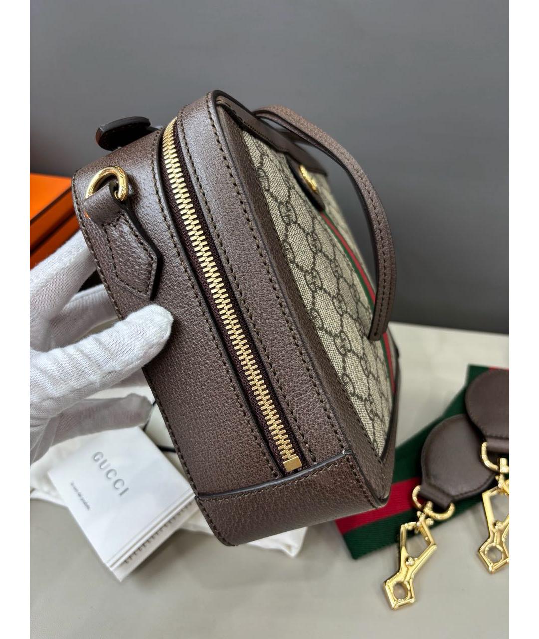 GUCCI Коричневая сумка через плечо, фото 3