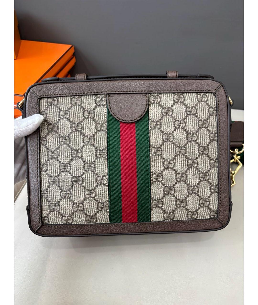 GUCCI Коричневая сумка через плечо, фото 5