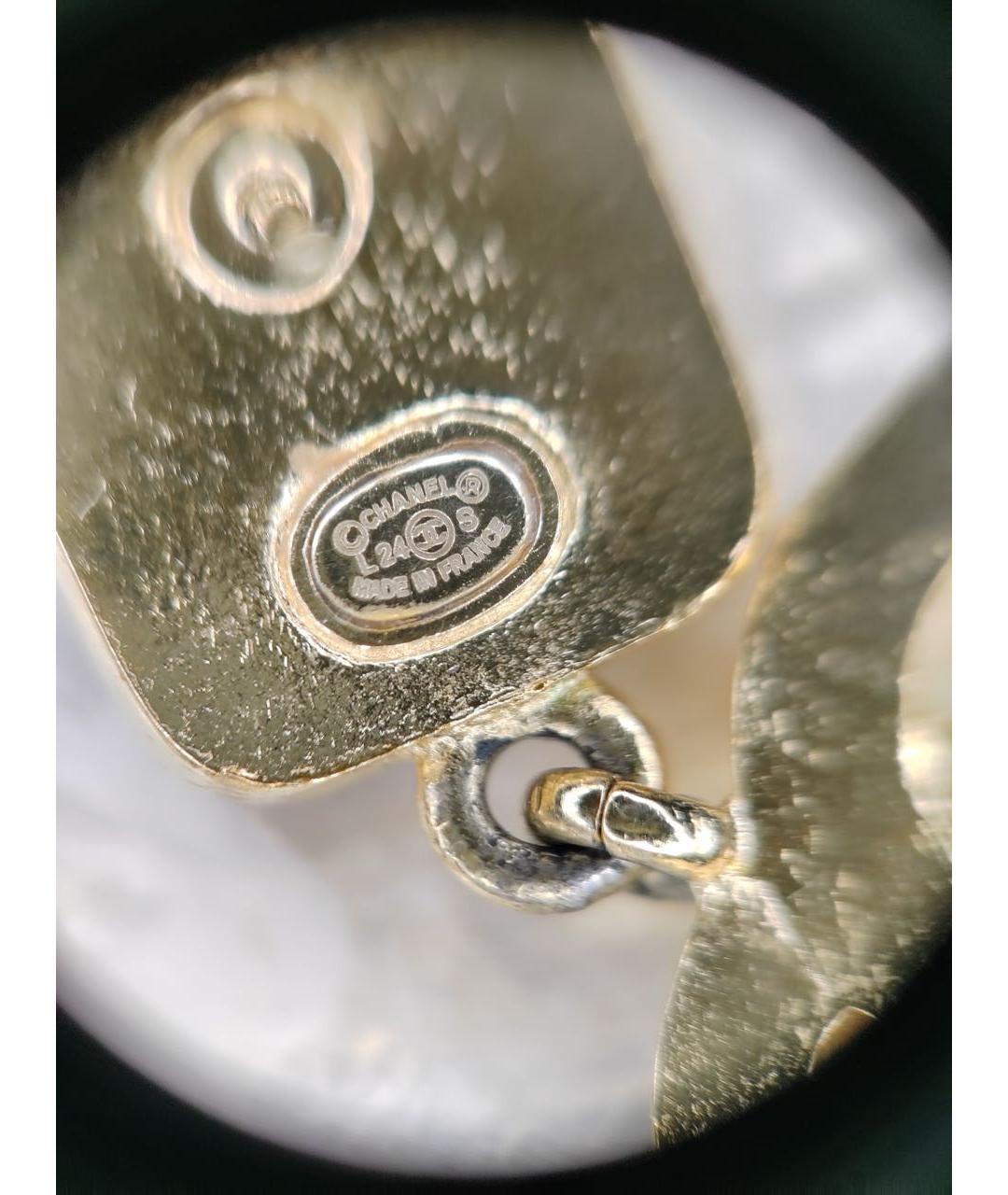 CHANEL Золотые серьги, фото 4