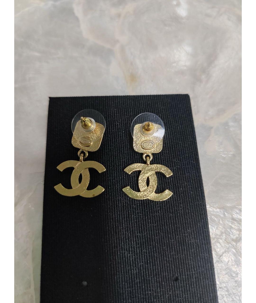 CHANEL Золотые серьги, фото 5
