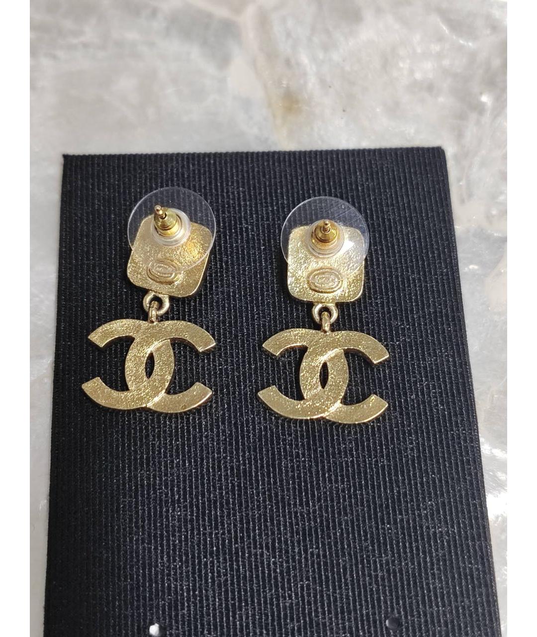 CHANEL Золотые серьги, фото 6