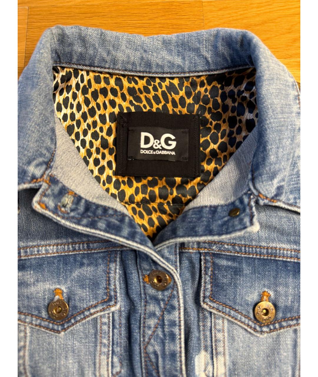 DOLCE&GABBANA Синяя деним куртка, фото 3