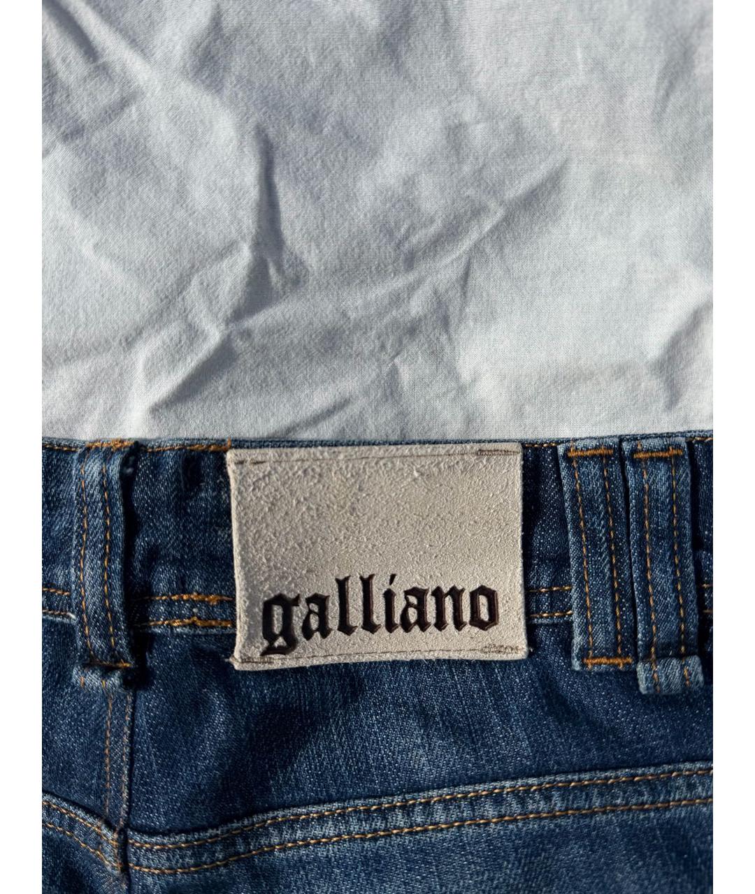 JOHN GALLIANO Темно-синие хлопковые шорты, фото 3