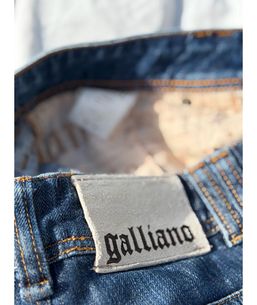 JOHN GALLIANO Темно-синие хлопковые шорты, фото 4