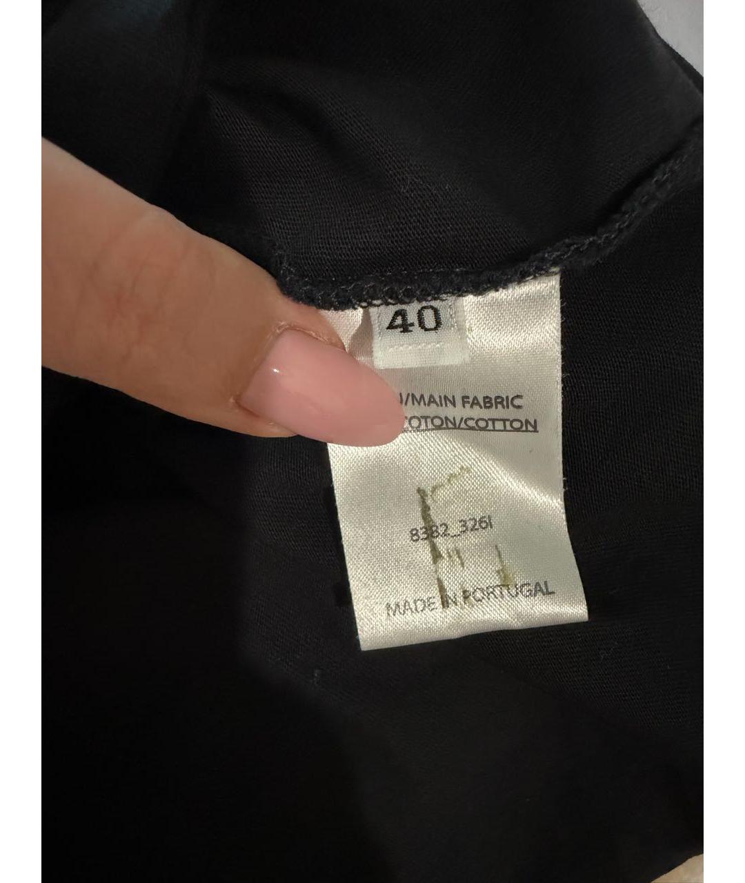BALMAIN Черная хлопковая майка, фото 4