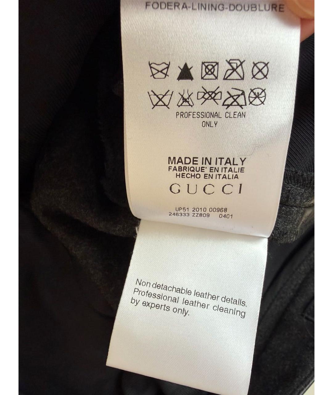 GUCCI Антрацитовые шерстяные брюки узкие, фото 8