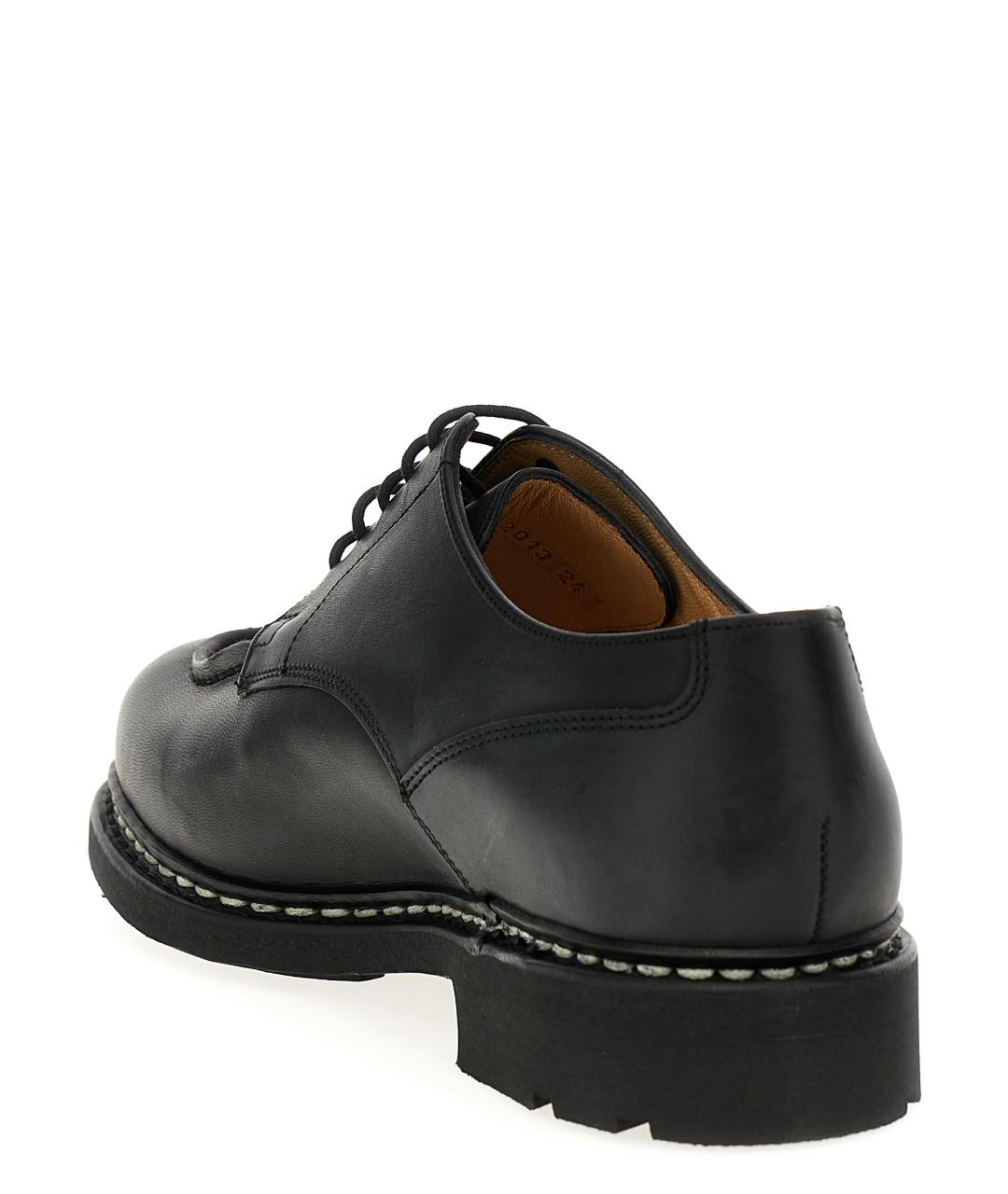 PARABOOT Черные кожаные низкие ботинки, фото 3