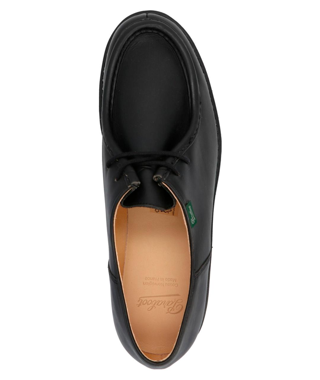 PARABOOT Черные кожаные низкие ботинки, фото 3