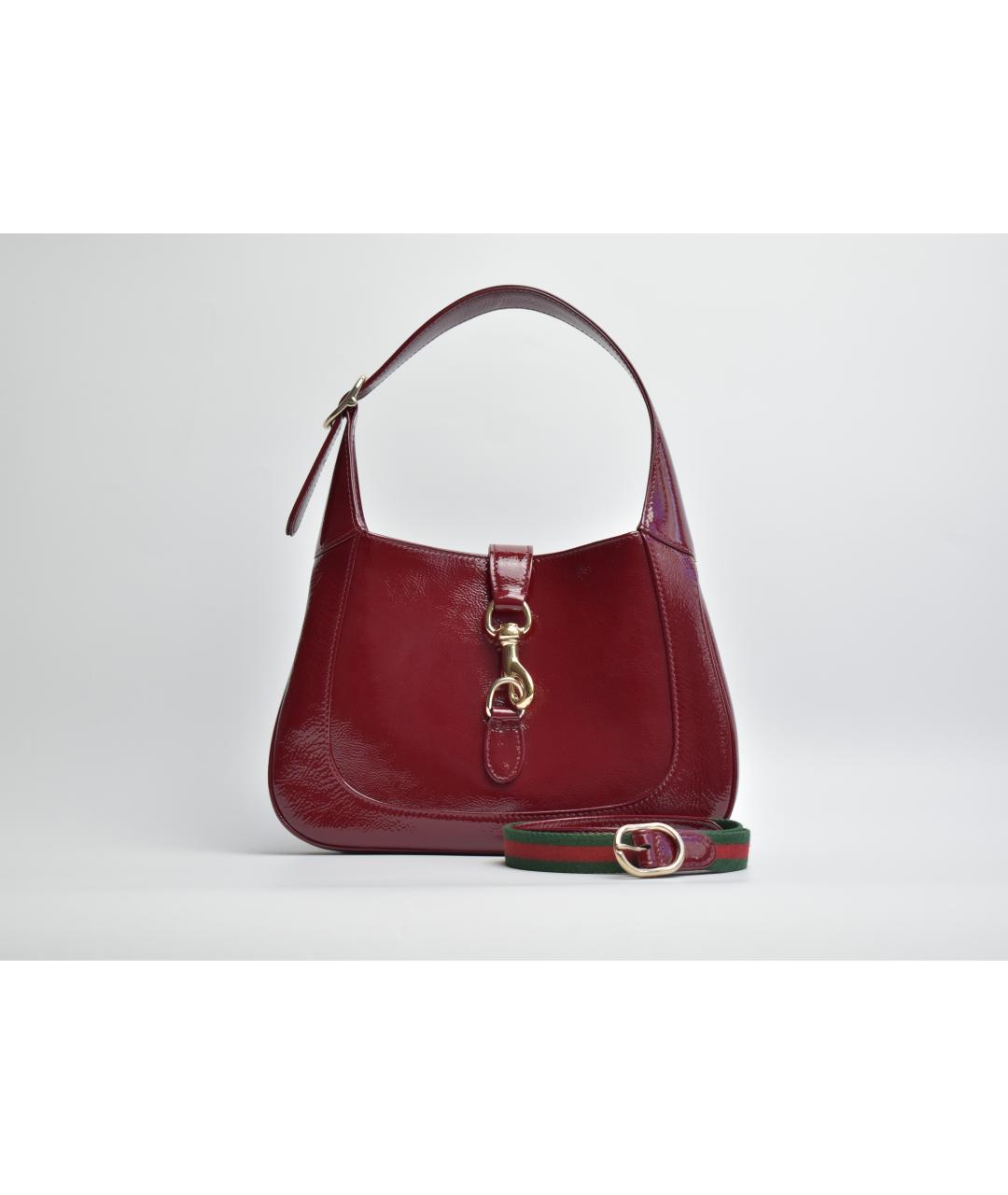 GUCCI Красная кожаная сумка с короткими ручками, фото 10