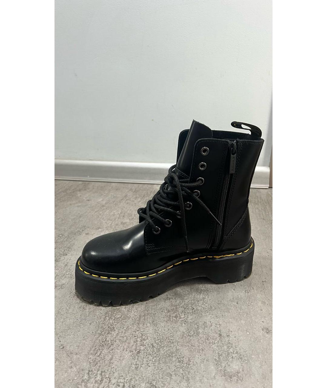 DR. MARTENS Черные кожаные ботинки, фото 8