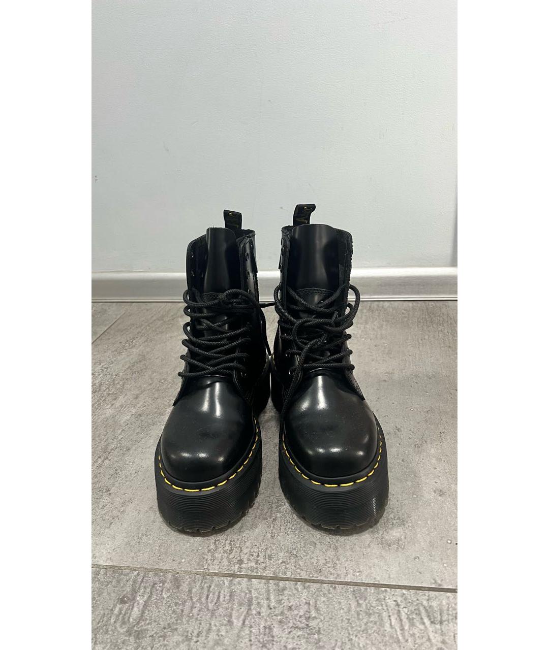 DR. MARTENS Черные кожаные ботинки, фото 2