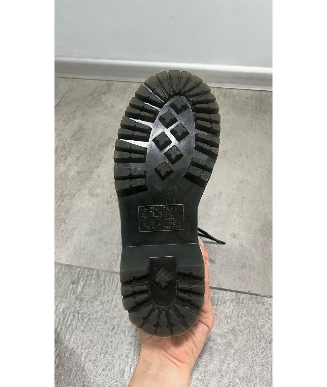 DR. MARTENS Черные кожаные ботинки, фото 6