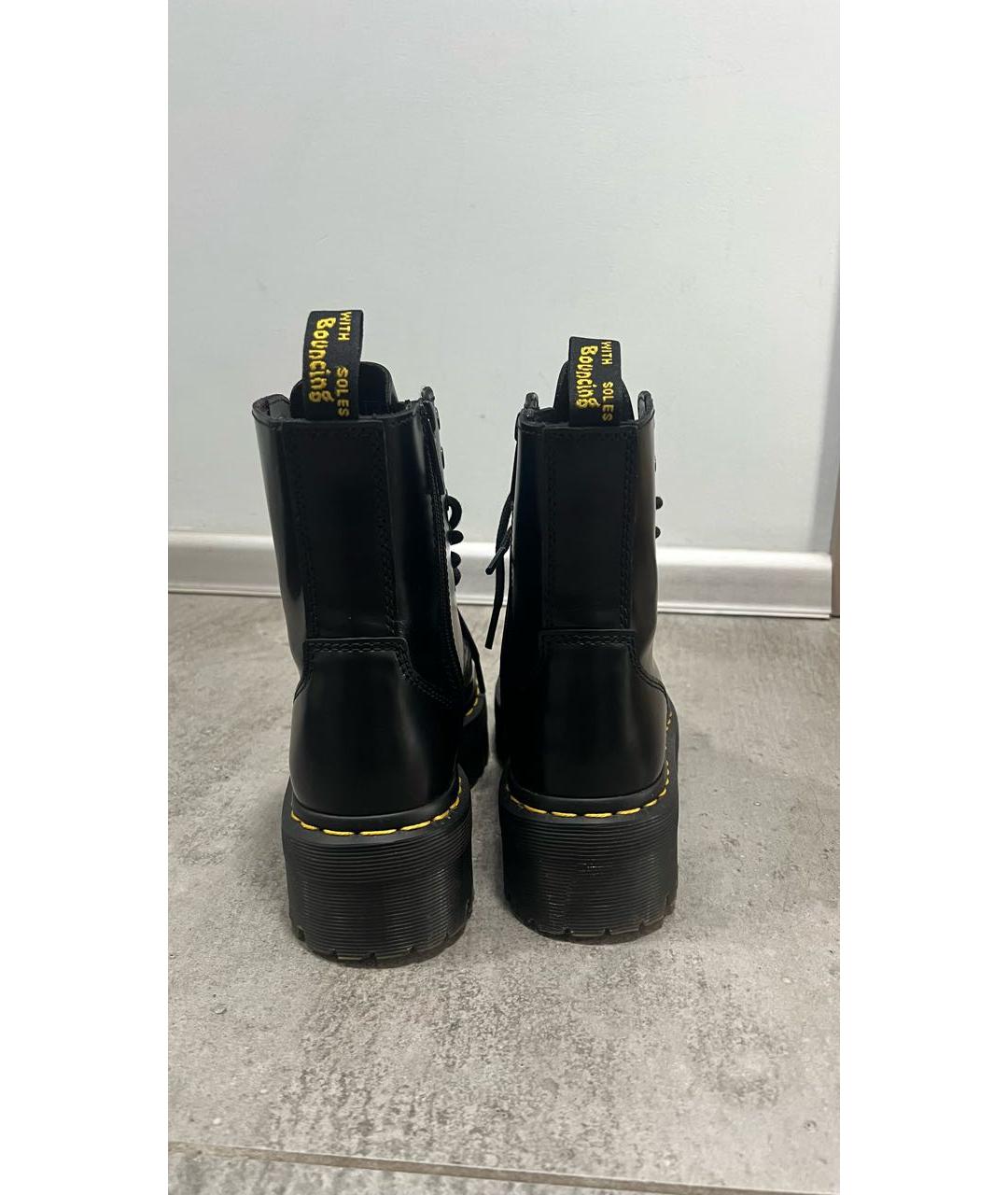 DR. MARTENS Черные кожаные ботинки, фото 4