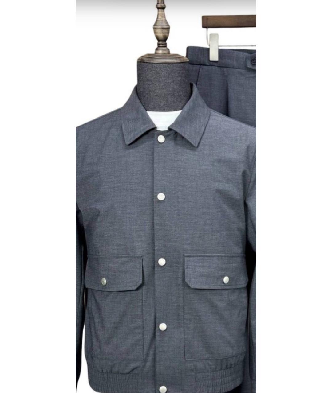 BRUNELLO CUCINELLI Серый кашемировый спортивный костюм, фото 3