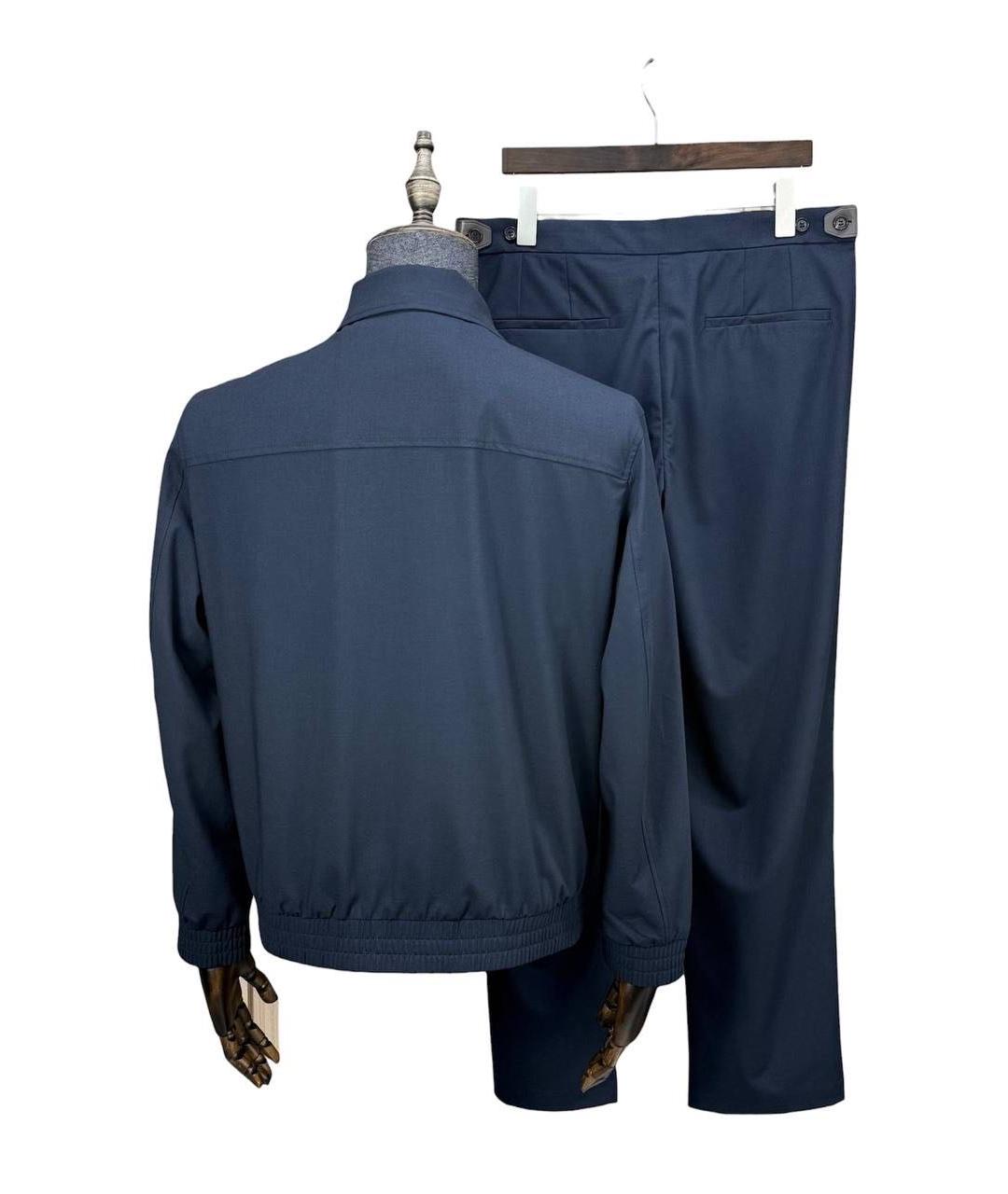 BRUNELLO CUCINELLI Темно-синий кашемировый спортивный костюм, фото 2
