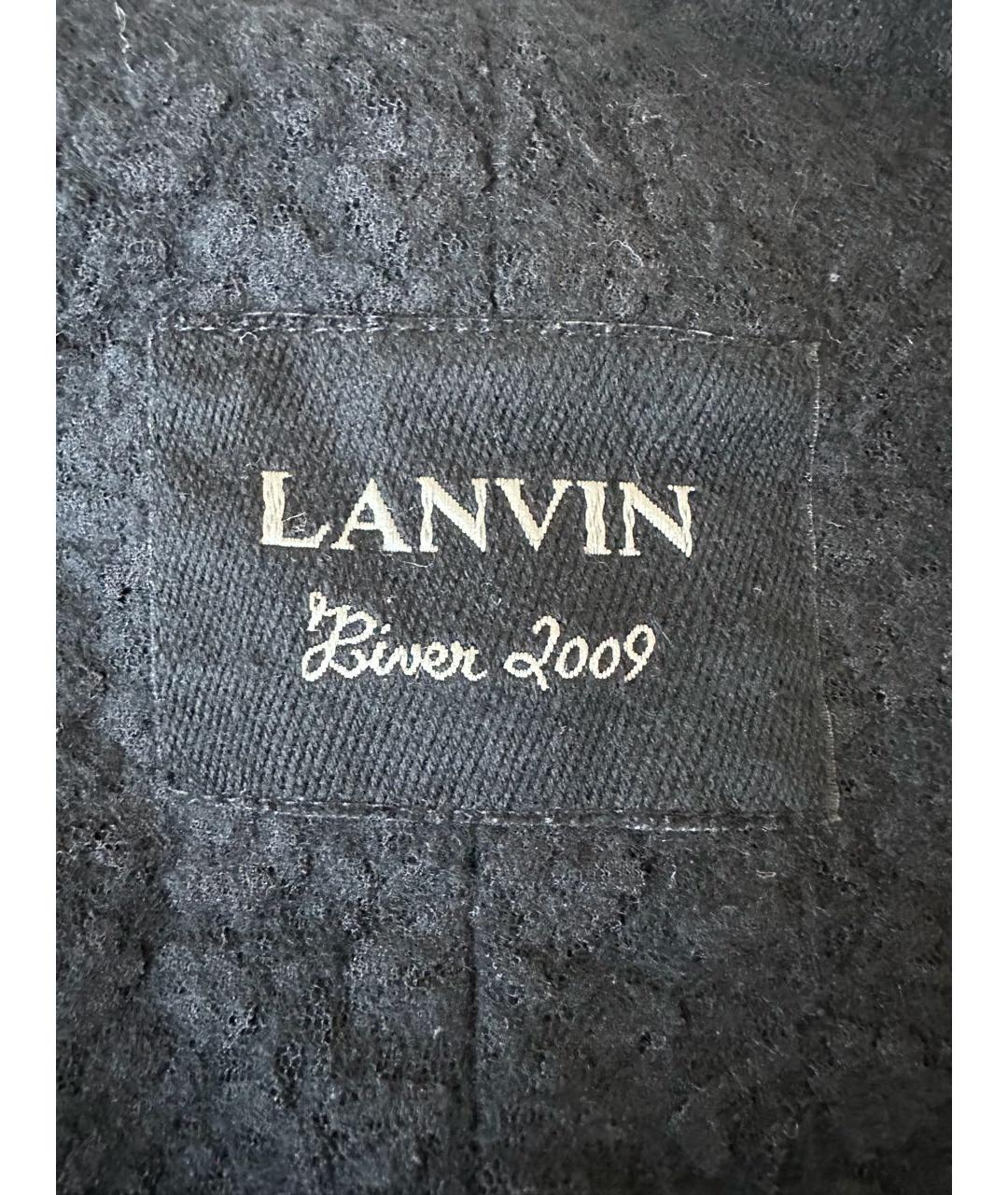 LANVIN Черный шерстяной жакет/пиджак, фото 5