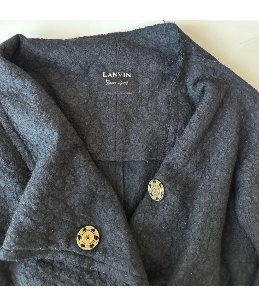 LANVIN Черный шерстяной жакет/пиджак, фото 6
