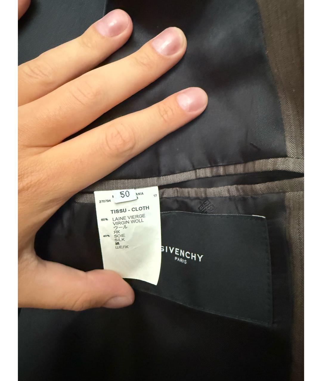 GIVENCHY Серый классический костюм, фото 4