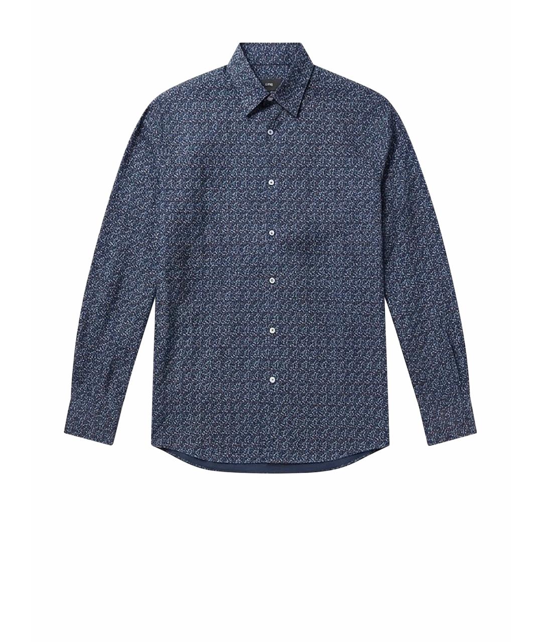 ERMENEGILDO ZEGNA XXX Синяя хлопковая кэжуал рубашка, фото 1