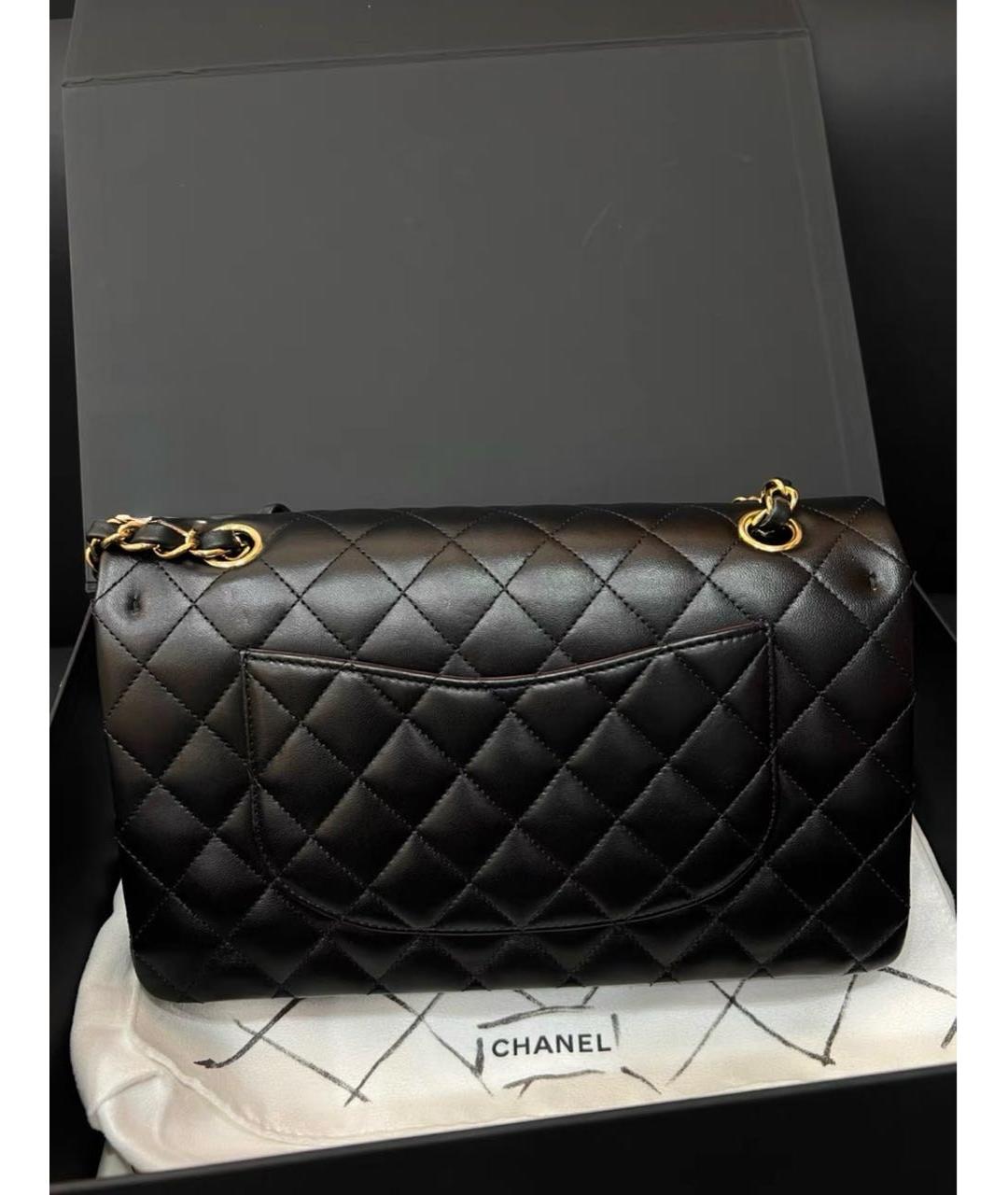 CHANEL Черная кожаная сумка через плечо, фото 3
