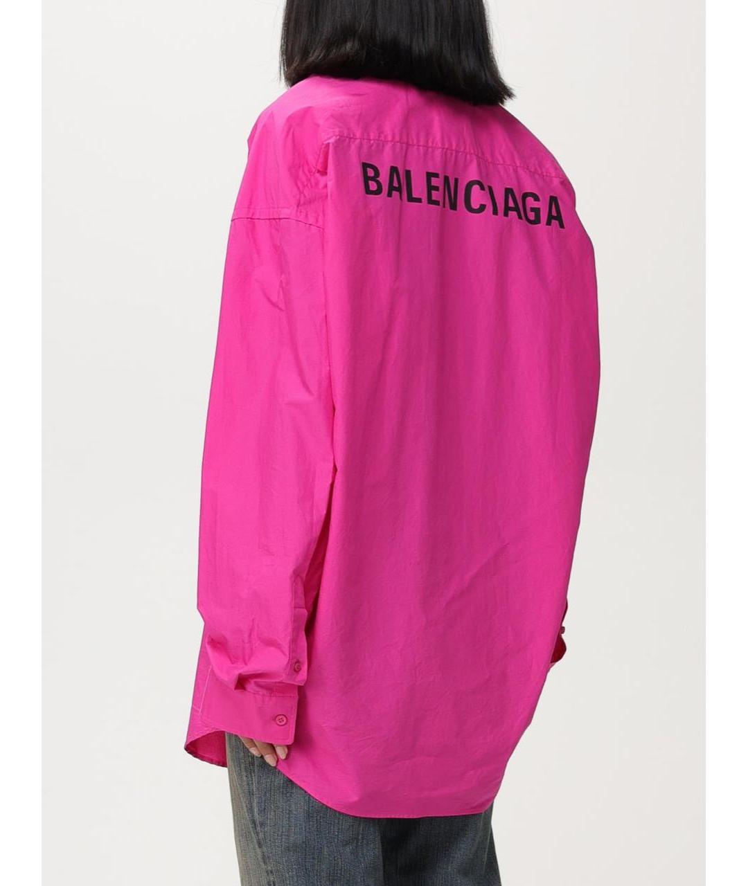 BALENCIAGA Фуксия рубашка, фото 2