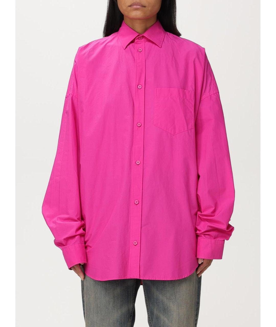 BALENCIAGA Фуксия рубашка, фото 4