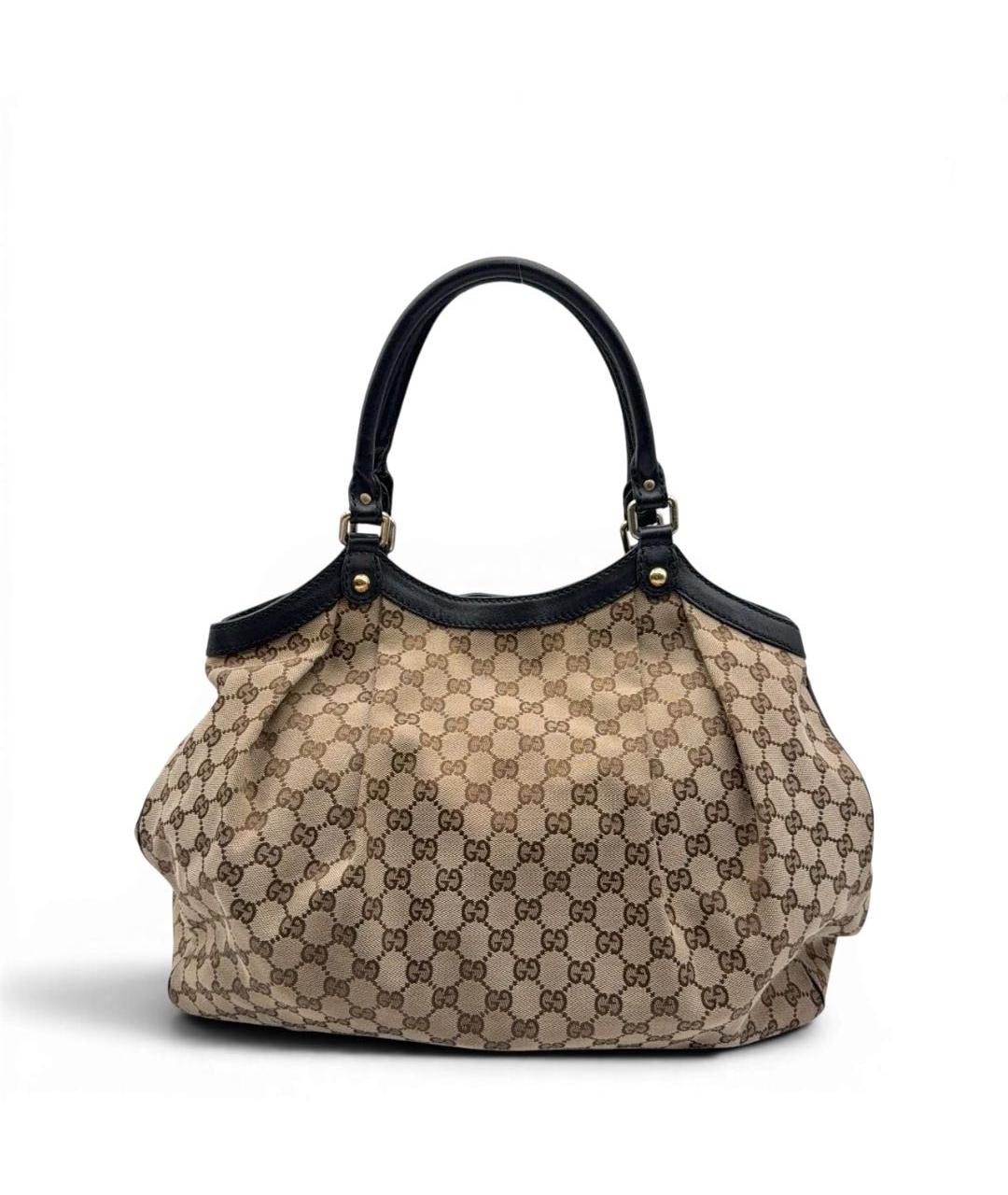 GUCCI Бежевая тканевая сумка через плечо, фото 9