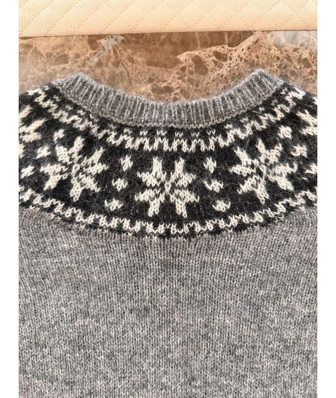 SAINT LAURENT Серый джемпер / свитер, фото 7