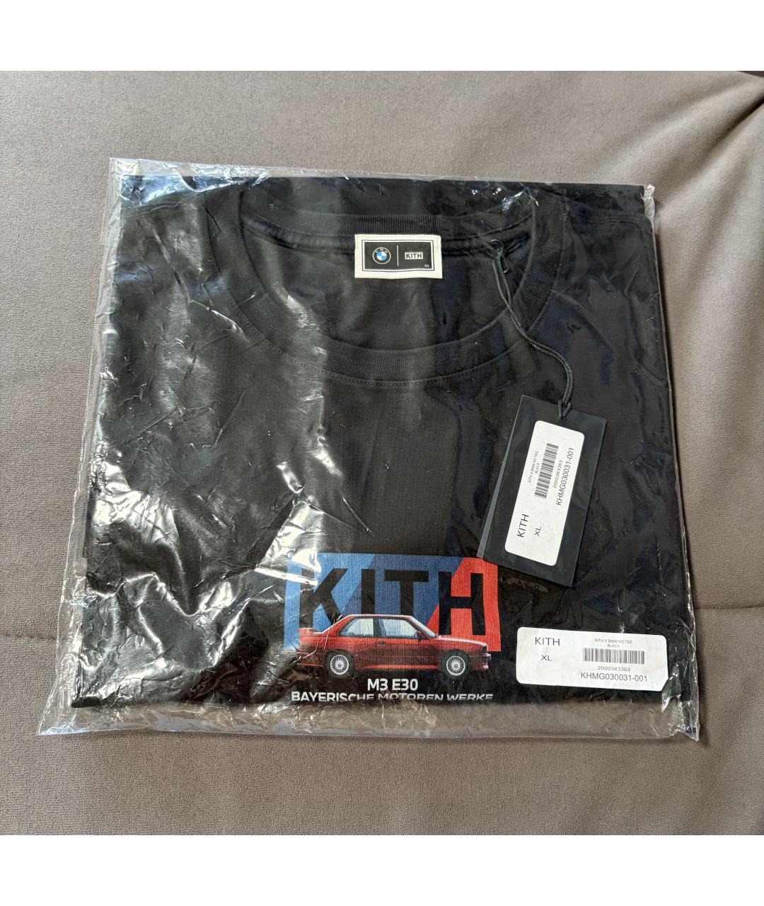 KITH Черная хлопковая футболка, фото 5