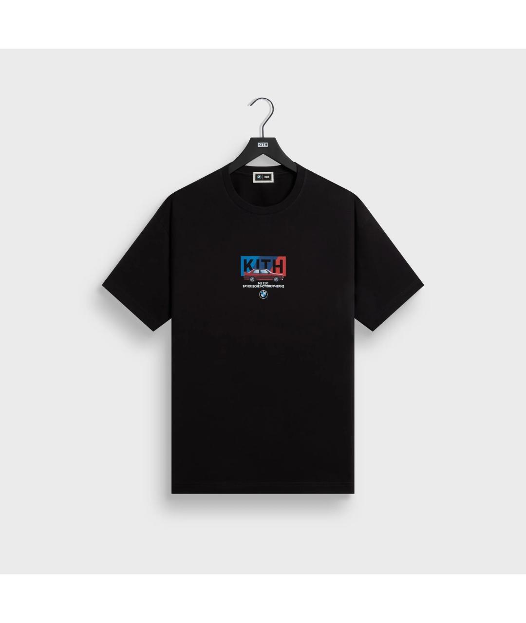 KITH Черная хлопковая футболка, фото 9