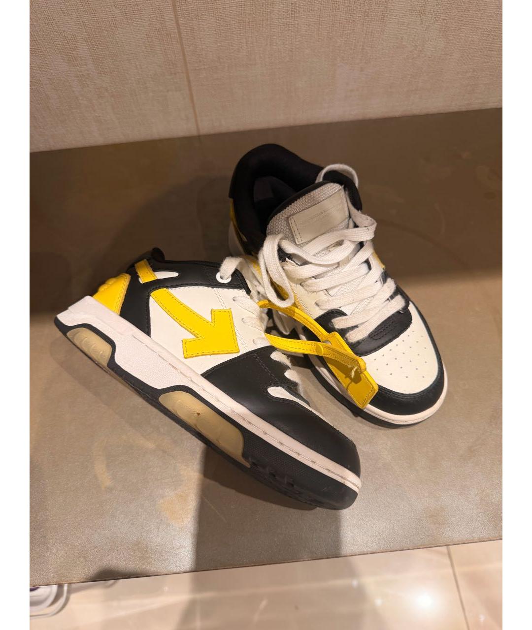 OFF-WHITE Кожаные кеды, фото 2