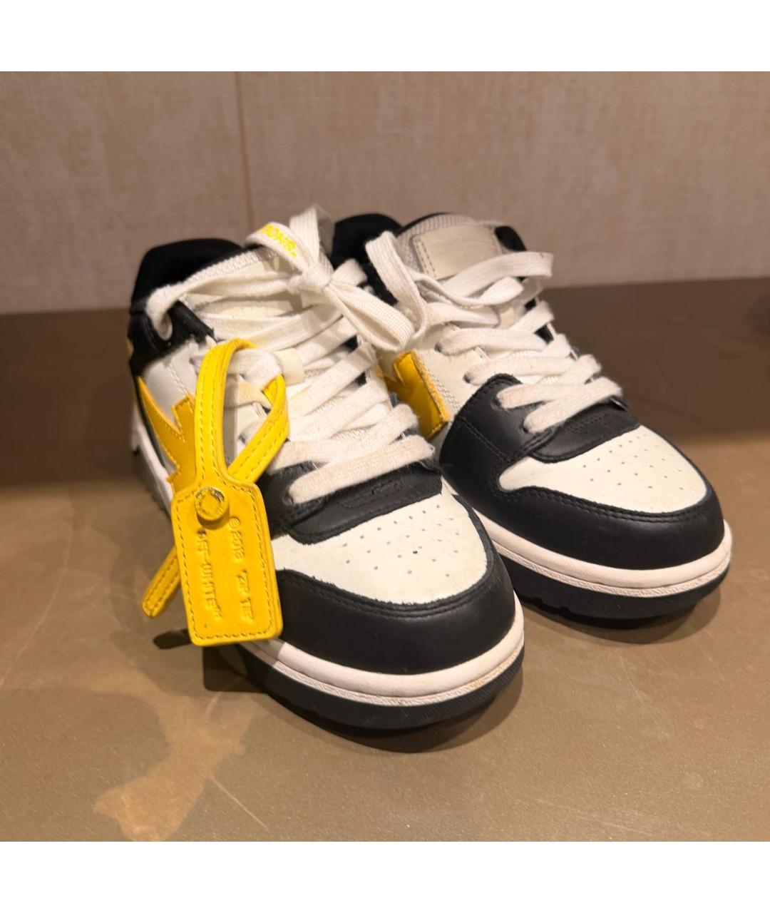 OFF-WHITE Кожаные кеды, фото 3