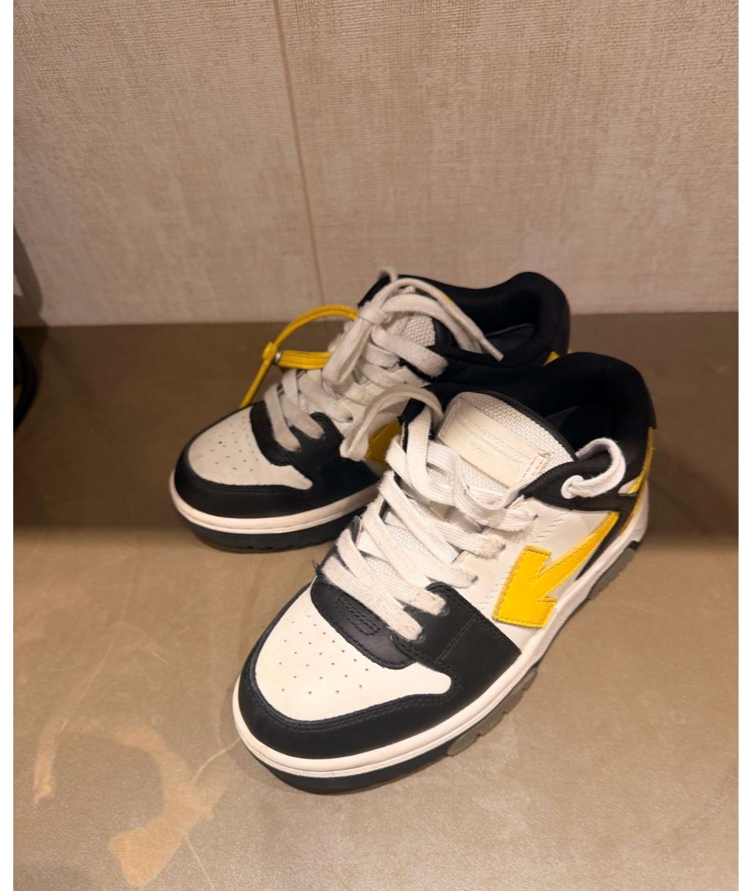 OFF-WHITE Кожаные кеды, фото 4