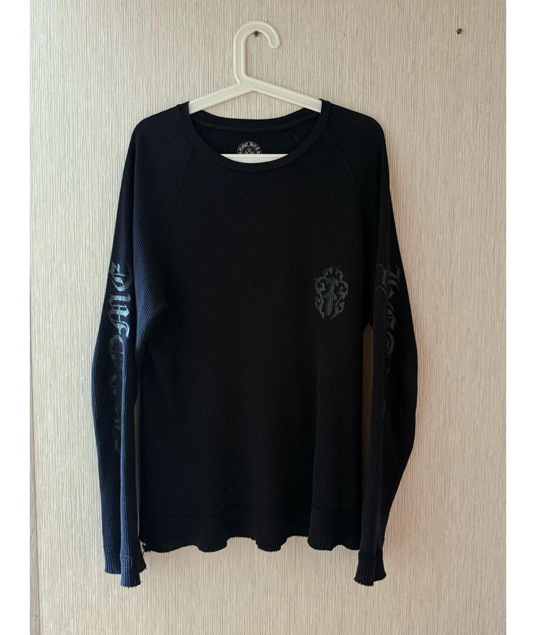 CHROME HEARTS Черный хлопковый джемпер / свитер, фото 9