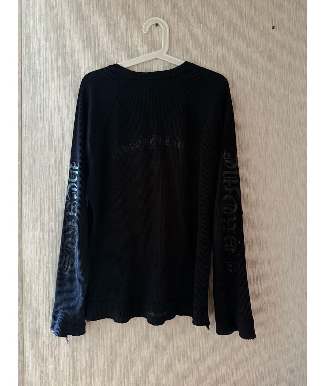 CHROME HEARTS Черный хлопковый джемпер / свитер, фото 2