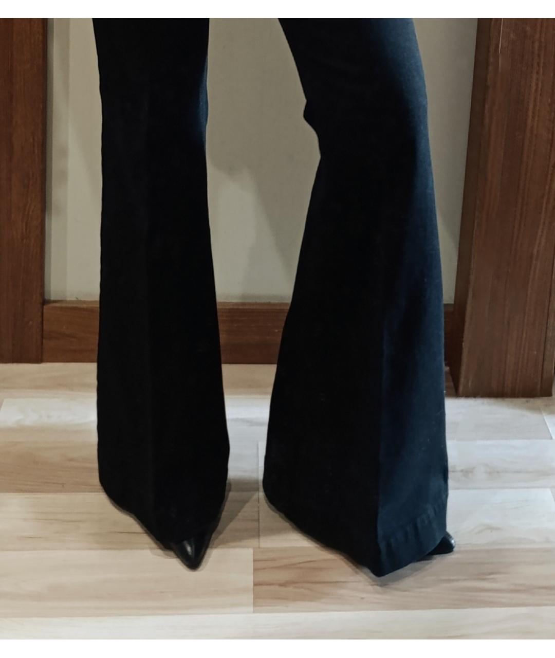 STELLA MCCARTNEY Черные хлопко-эластановые джинсы клеш, фото 2