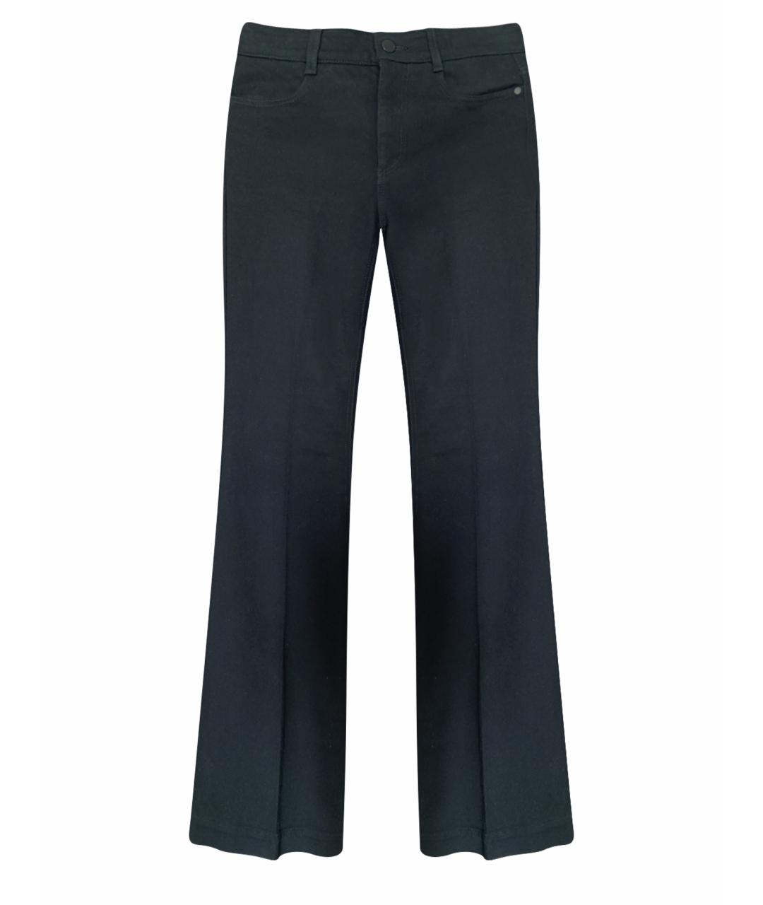 STELLA MCCARTNEY Черные хлопко-эластановые джинсы клеш, фото 1